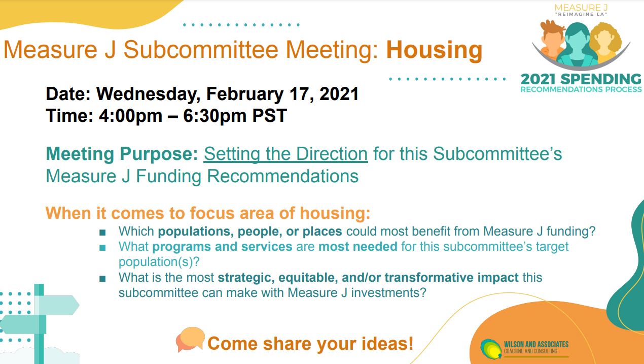 Measure J Housing Los Angeles County