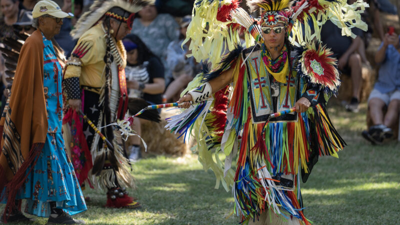 Photo of a performer at the 30th Annual Hart of the West Pow Wow