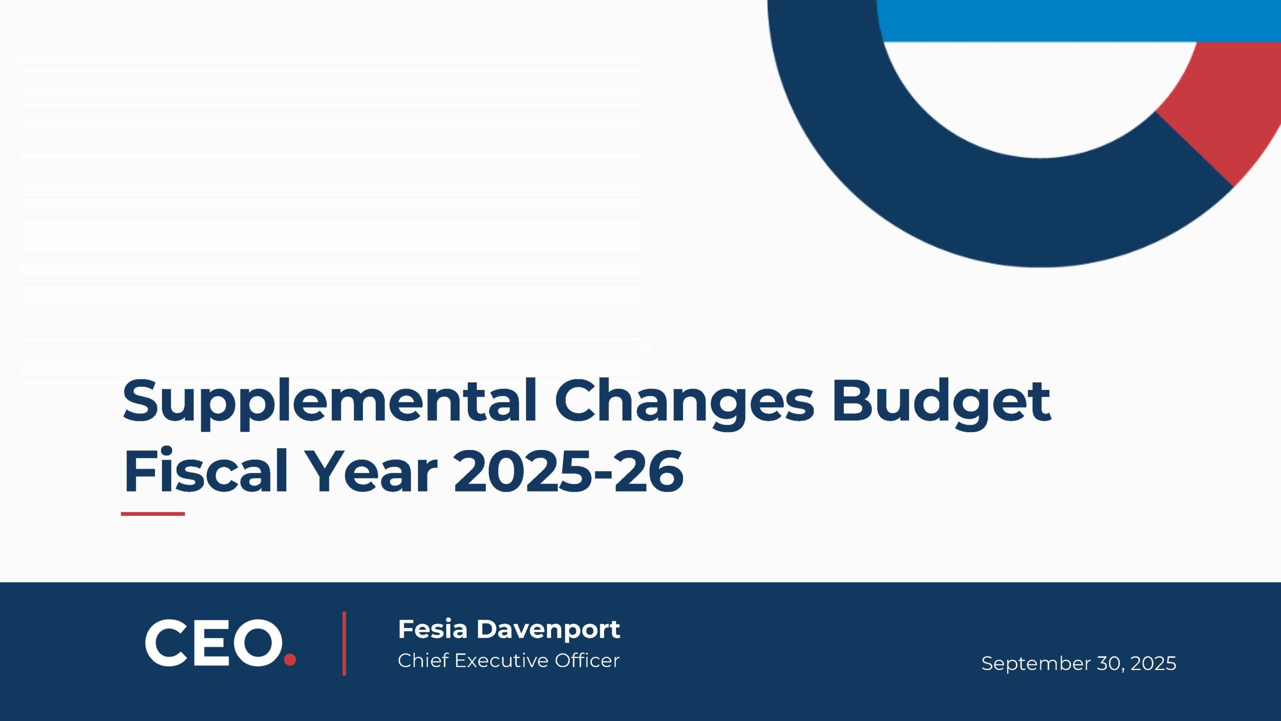 supplemental changes budget fy 25-26