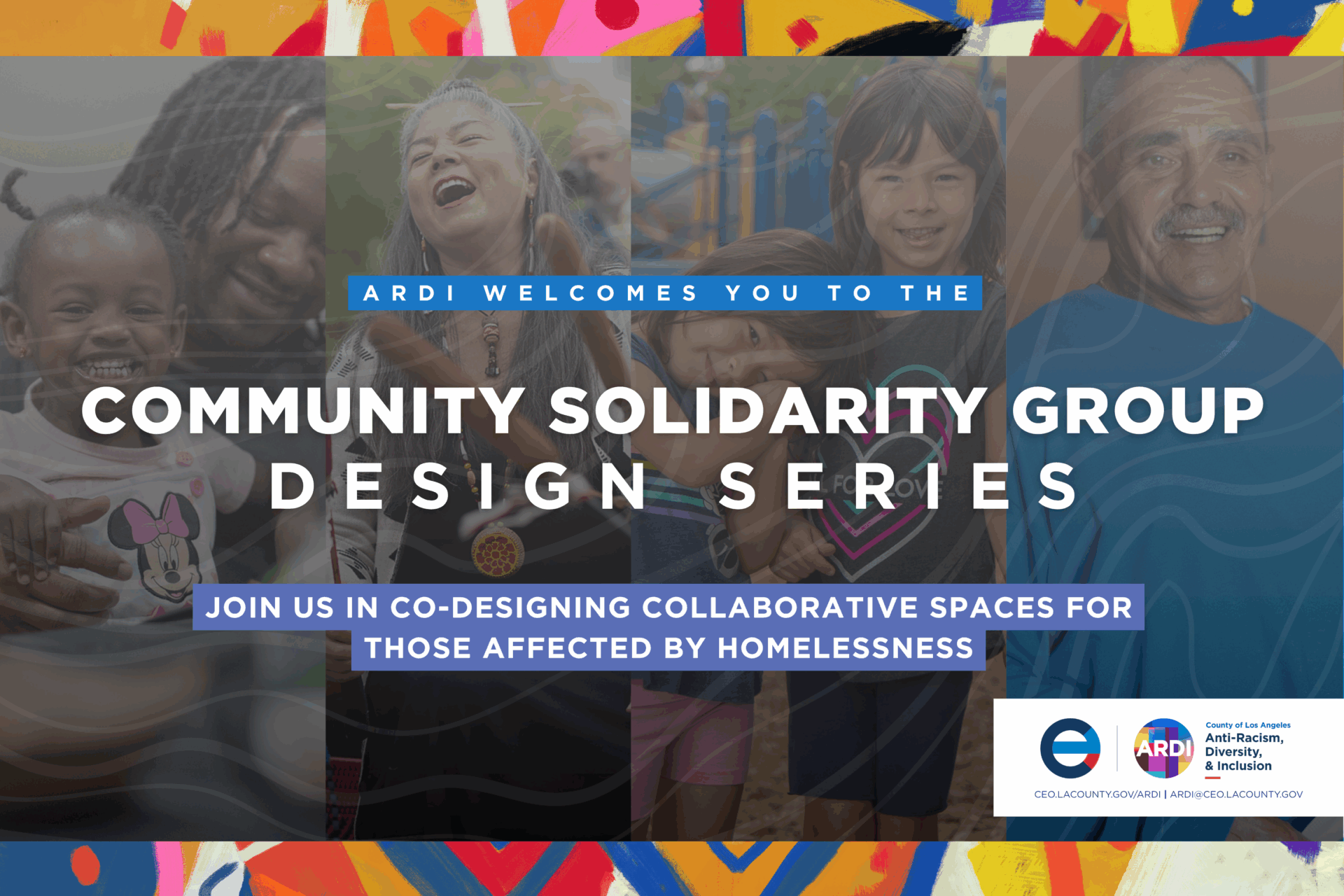 Community members gather for the ARDI Design Series, focusing on collaborative spaces for those affected by homelessness.