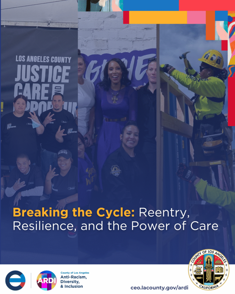 Community leaders and advocates gather to discuss reentry and resilience initiatives in Los Angeles County.